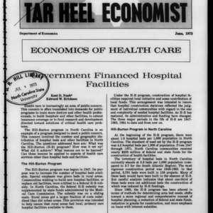 Tar Heel Economist, June 1973