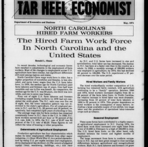 Tar Heel Economist, May 1975