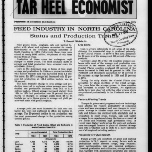 Tar Heel Economist, July 1975