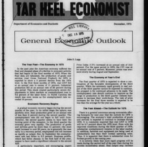 Tar Heel Economist, December 1975