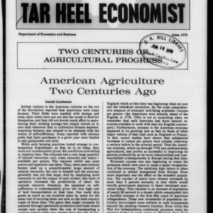 Tar Heel Economist, June 1976
