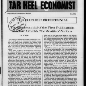 Tar Heel Economist, July 1976