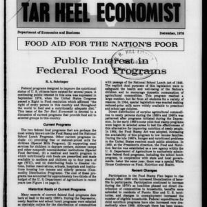 Tar Heel Economist, December 1976