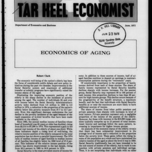 Tar Heel Economist, June 1977