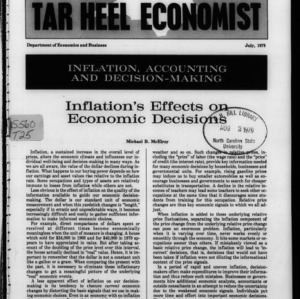 Tar Heel Economist, July 1979