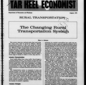 Tar Heel Economist, August 1979