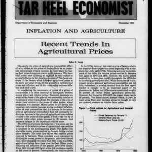 Tar Heel Economist, December 1980