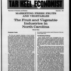 Tar Heel Economist, September 1982