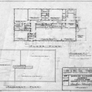 Basement and First Floor Plans