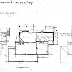 Cottage for C. D. Beadle--First Floor Foundation Second Floor Plan