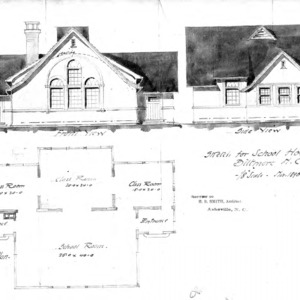 School House--Elevations & Floor Plan