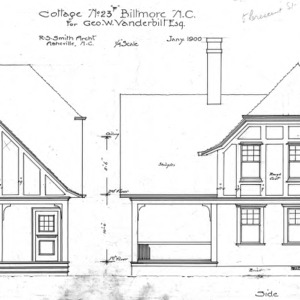 Cottage No. 23 "F" for Geo. W. Vanderbilt Esq.--First Floor & Chamber Plan
