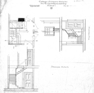 Cottage "H" for Geo. W. Vanderbilt Esq--Staircase Details