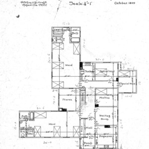 Cottage Hospital for Geo. W. Vanderbilt Esq--First Floor Plan