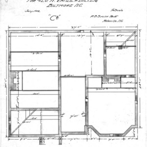 Seven Room Cottage--"C-2" for Geo. W. Vanderbilt Esq--Foundation Plan
