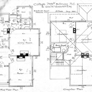 Cottage No. 22-- "E"--First Floor & Chamber Plan