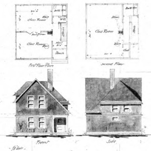 Cottage – Unidentified--First & Second Floor Front & Side