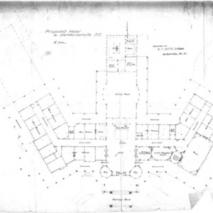 Proposed Hotel Hendersonville --First Floor Plan