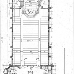AME Zion Church-- Floor Plan - No. 1