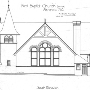 First Baptist Church (colored)--South Elevation