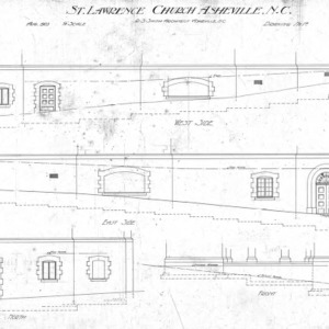 St. Lawrence Church--West East Side North & South - Drawing 1A