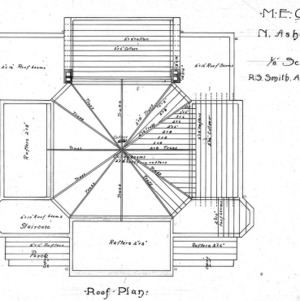 Proposed M.E. Church  North Asheville--Roof Plan