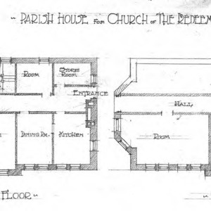Parish House for Church of the Redeemer--First Floor & Basement