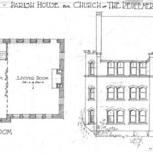 Parish House for Church of the Redeemer--School Room - West Side