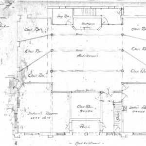 Presbyterian Church--Sketch - “A” - Floor Plan