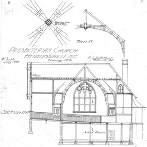 Presbyterian Church--Section A-A - Drawing No. 9