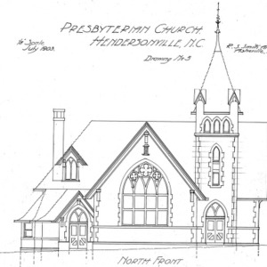 Presbyterian Church--North Front - Drawing No. 5