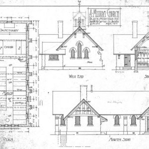 A Mission Church--Plan West End Section North Side