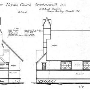 Proposed Mission Church--Front and Side