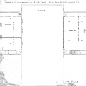 Alterations to M - E - Church--Floor Plan
