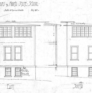 Additions to North State School--East and South