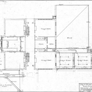Grace School--First Floor Plan Addition - No. 3