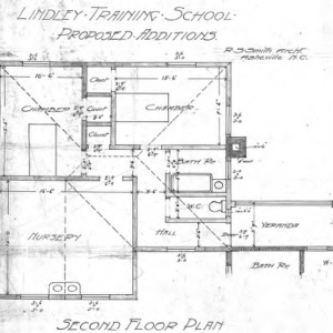 Lindley Training School - Proposed Additions--Second Floor Plan
