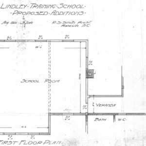 Lindley Training School--First Floor Plan