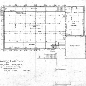 County School--Alterations & Additions--First Floor