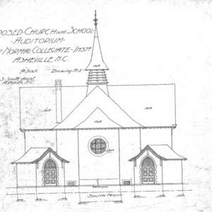 Normal Collegiate Institute--South Front - Drawing No. 5