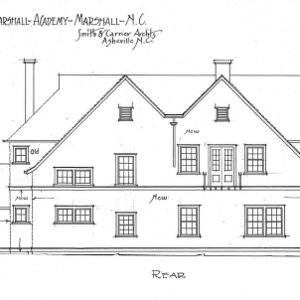 Proposed Additions to Marshall Academy - Marshall N.C - Rear