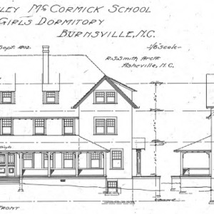 Stanley McCormick School - Girls Dormitory – Burnsville--Front & Side Elevations