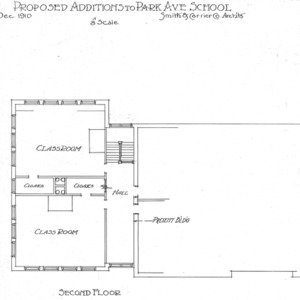 Park Avenue School -  Proposed Additions - Second Floor