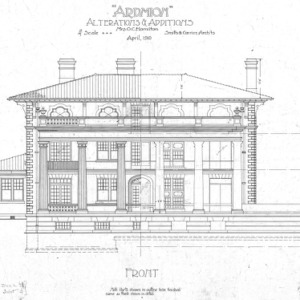 Ardmion - Alterations and Additions for Mrs. O. C. Hamilton--Front