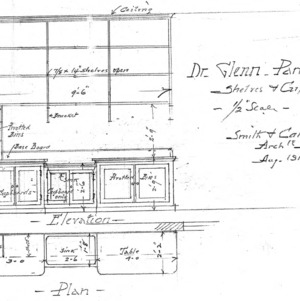Changes and Additions to Residence of Dr. E.B. Glenn--Pantry Plan