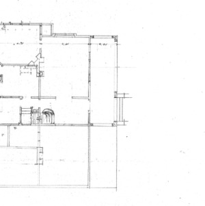 Residence- Miss Cora Drummond- Magnolia Ave.--Sketch- Floor Plan