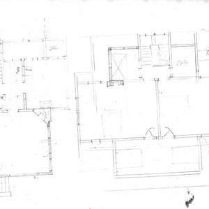 Residence- Miss Cora Drummond- Magnolia Ave.--Sketch- Floor Plans
