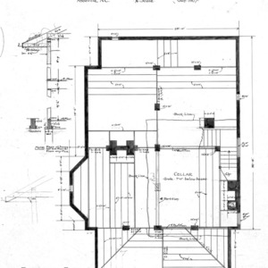 Residence- Cumberland Ave.- for E.L. Gaston--Foundation Plan