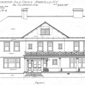 Residence- Iola Circle- for D. L. Jackson- Esq.-Front - No. 4