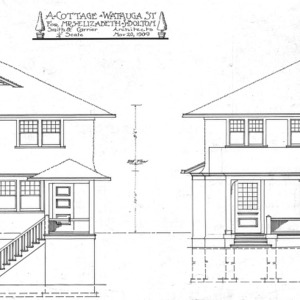 A Cottage- Watauga St.- for Mrs. Elizabeth Bolton-Elevations